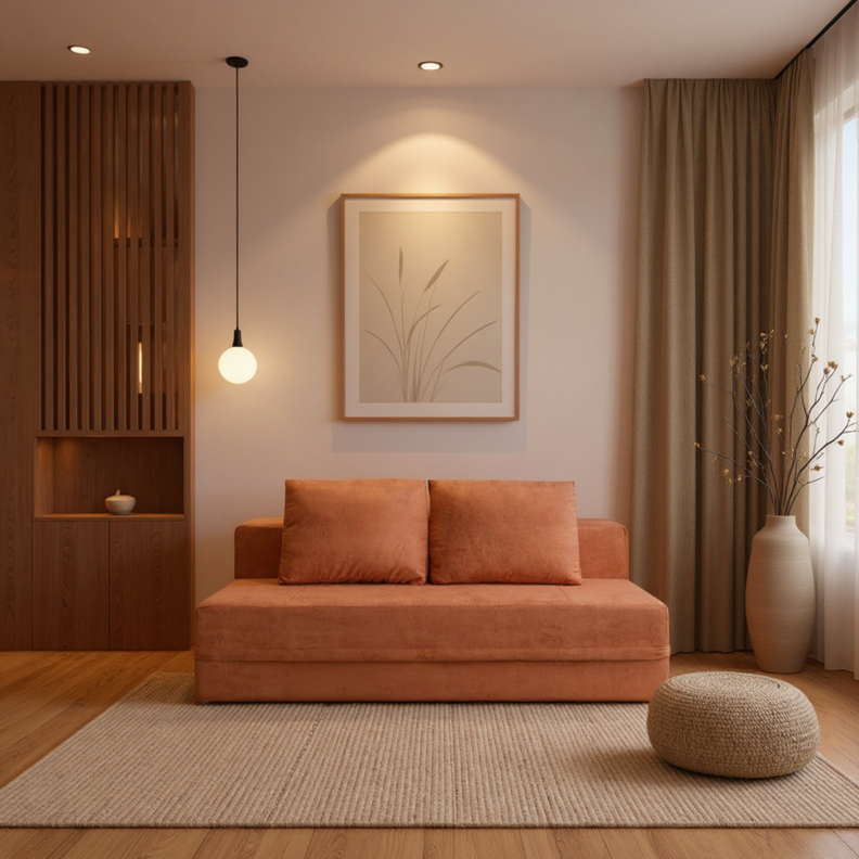 Sofá-Cama Carbono 3 Lugares Casal com Capa Removível - imagem 32 | Modifika