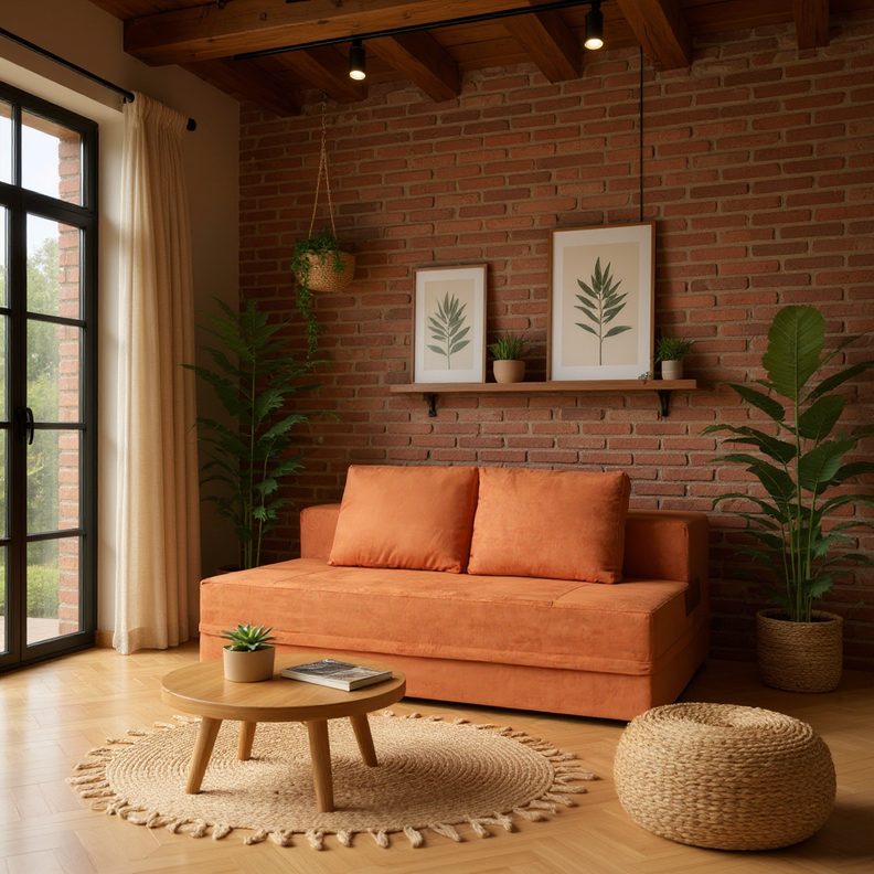 Sofá-Cama Carbono 3 Lugares Casal com Capa Removível - imagem 34 | Modifika